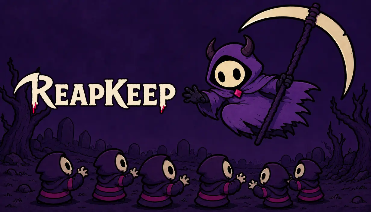 ReapKeep key artwork with the Reaper and masked enemies.